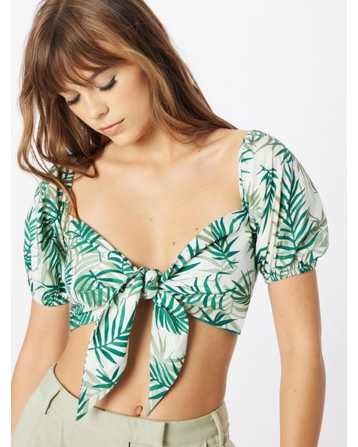 Nasty Gal Green Shirt