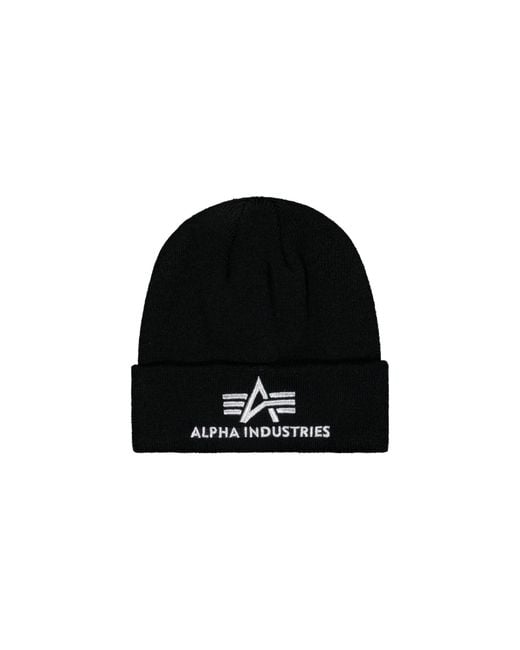 Alpha Industries Mütze in Black für Herren
