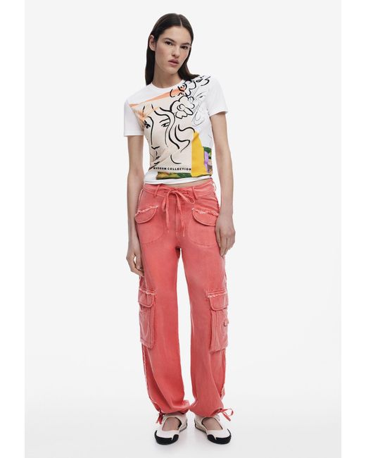 Desigual Red Hose