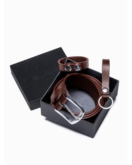 Ombre Gürtel A852 in Black für Herren