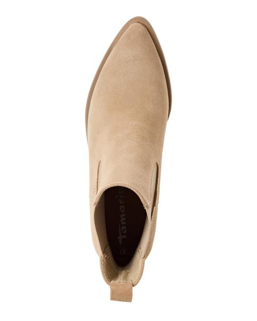 Tamaris Natural Chelsea Boots