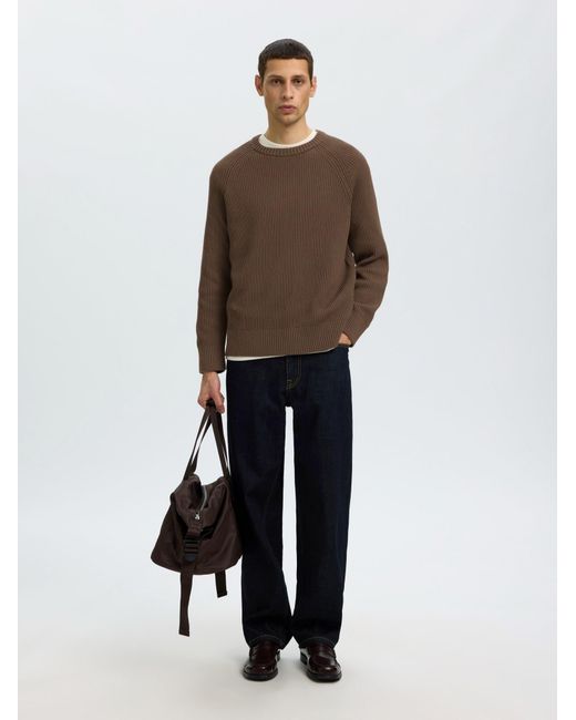 SELECTED Pullover Slmbraun in Brown für Herren
