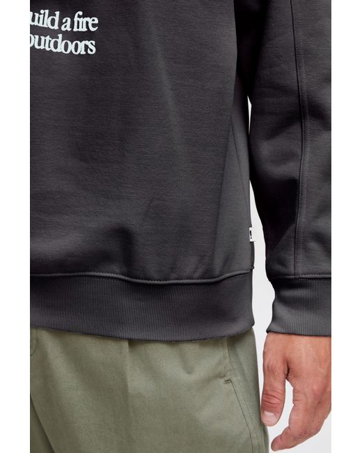 Solid Sweatshirt Hamad in Gray für Herren