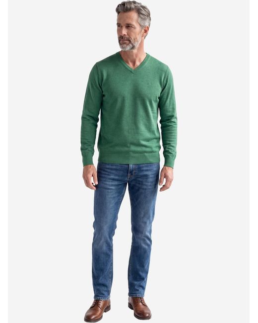 Redmond Pullover Basic in Green für Herren