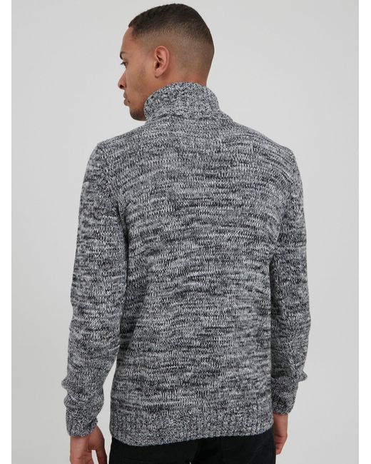 Solid Strickpullover Pankraz in Blue für Herren