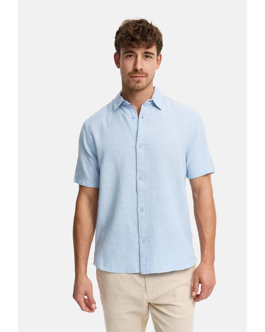 INDICODE Hemd Lino in Blue für Herren
