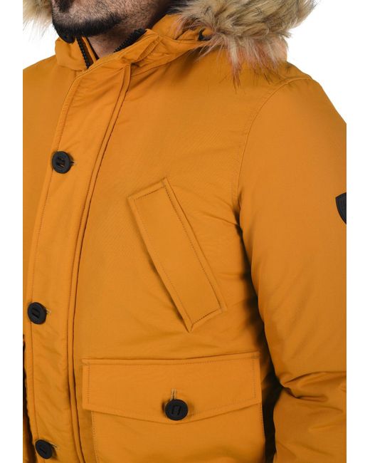 Solid Winterjacke 'frio' in Orange für Herren