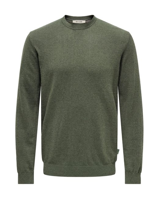 Only & Sons Pullover Onsloui in Green für Herren
