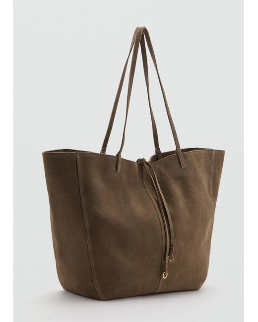 Mango Brown Shopper Mandri