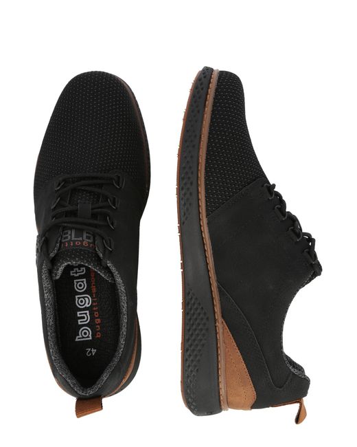 Bugatti Schnürschuh 'dexter' in Black für Herren