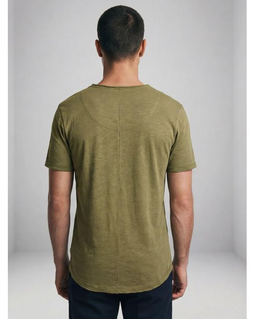 antargo Shirt Basic Open Edge in Green für Herren