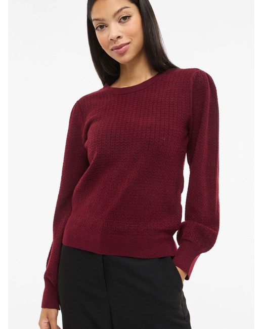 Vila Red Pullover Vimable