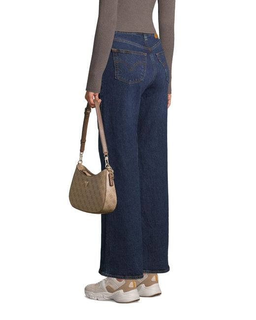 Guess Brown Schultertasche Noelle Ii Top Zip Shoulder Bag