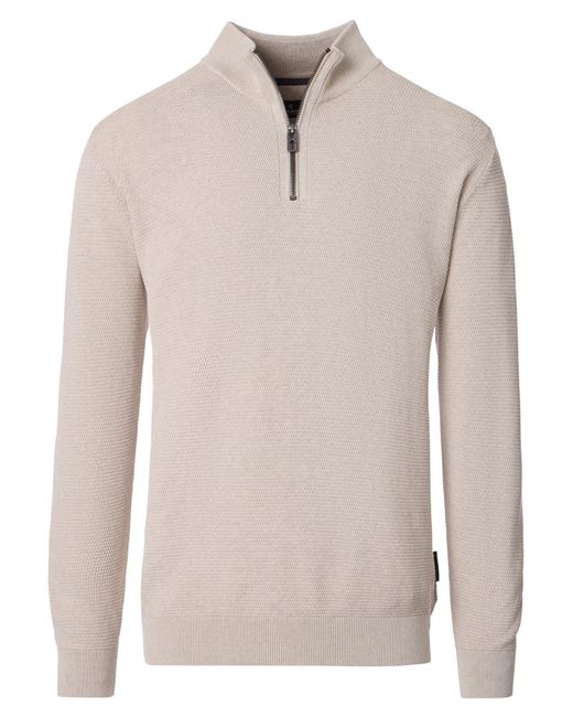 CASA MODA Pullover Basic in Natural für Herren