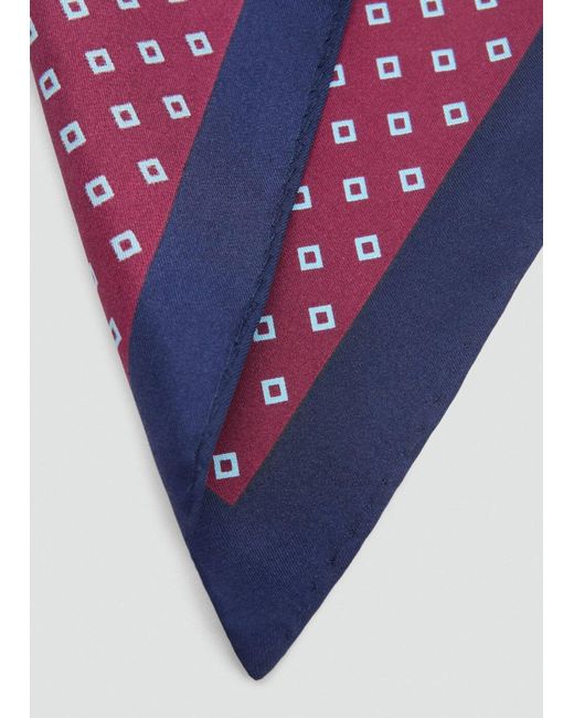 Mango Tuch Combi in Purple für Herren