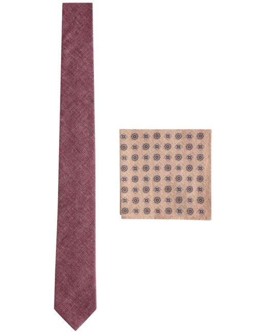 Next Set:Krawatte Und Einstecktuch in Pink für Herren