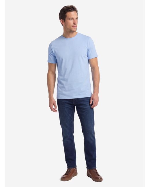 Redmond Shirt Basic in Blue für Herren