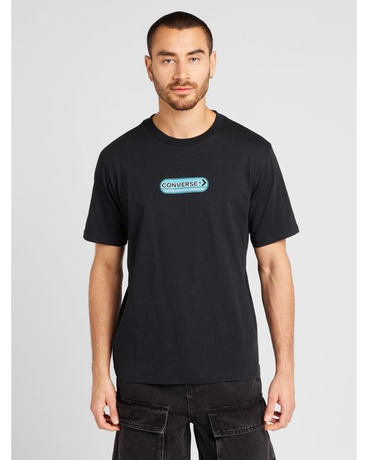 Converse T-shirt 'classic skateboarding' in Black für Herren