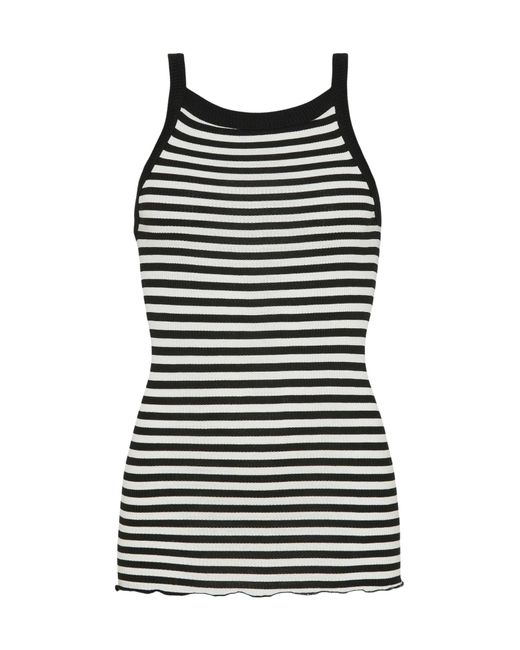 Seamless Basic Black Top Silky Daze