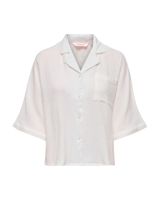ONLY White Bluse Onlthyra