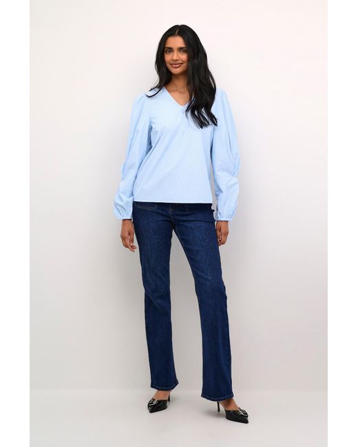 Kaffe Blue Bluse 'Emma'