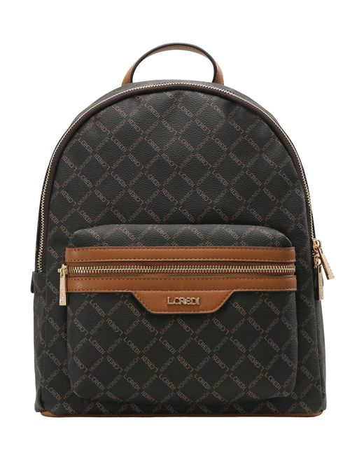 L. CREDI Black Rucksack Filiberta