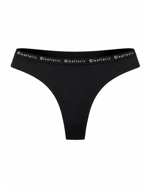 LEAFLETIC Black Slip Mid Rise Brazilian