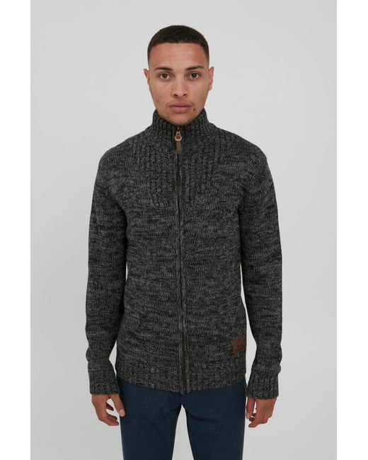 Solid Strickjacke 'pomeroy' in Black für Herren