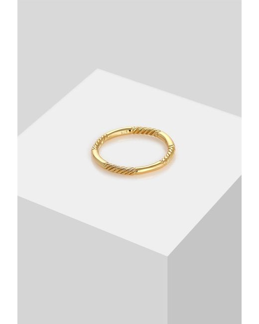 Elli Jewelry Multicolor Ring Bandring, Twisted