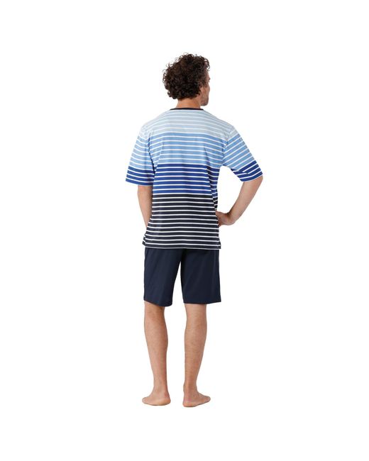 Hajo Pyjama in Blue für Herren