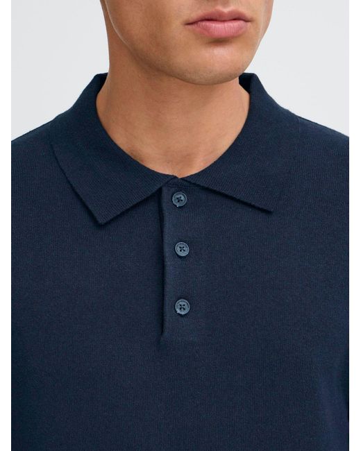 Solid Strickpullover Sdakel in Blue für Herren