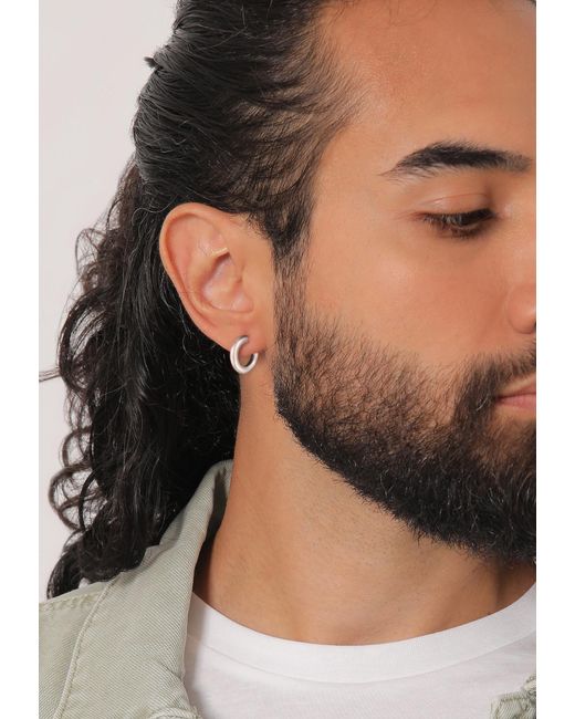 Kuzzoi Ohrring in Metallic für Herren