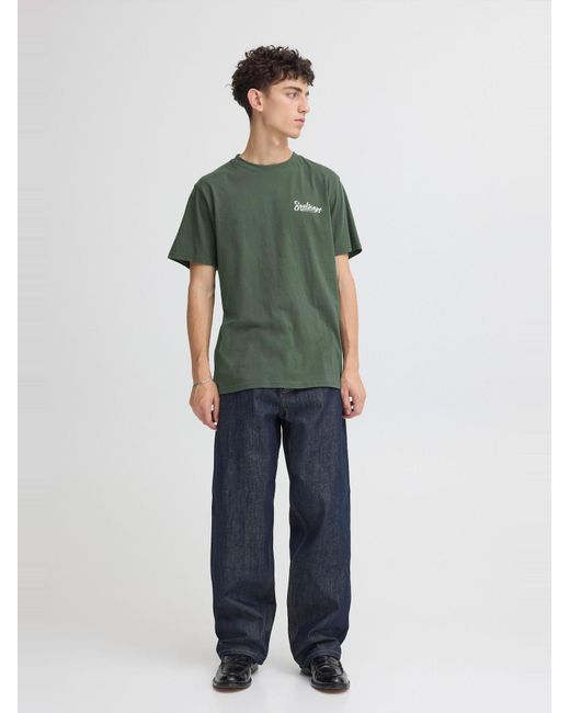 Solid Rundhalsshirt Sdtyrese Mit Backprint in Green für Herren