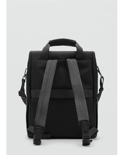 Mango Rucksack Bagfold in Black für Herren