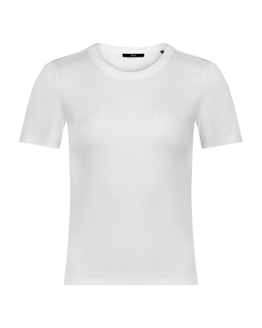 Zero White Basic Shirt Kurzarm