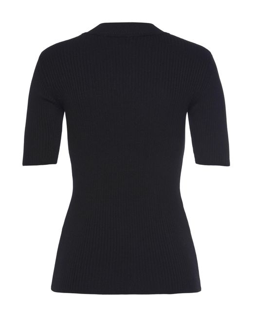Lascana Black Kurzarmpullover