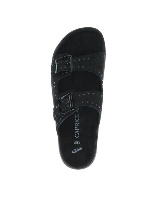 Caprice Black Pantolette