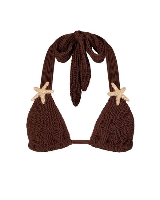 Moda Minx Brown Bikinitop