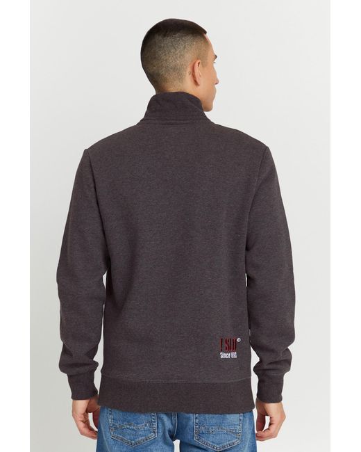 Solid Sweatshirt in Blue für Herren