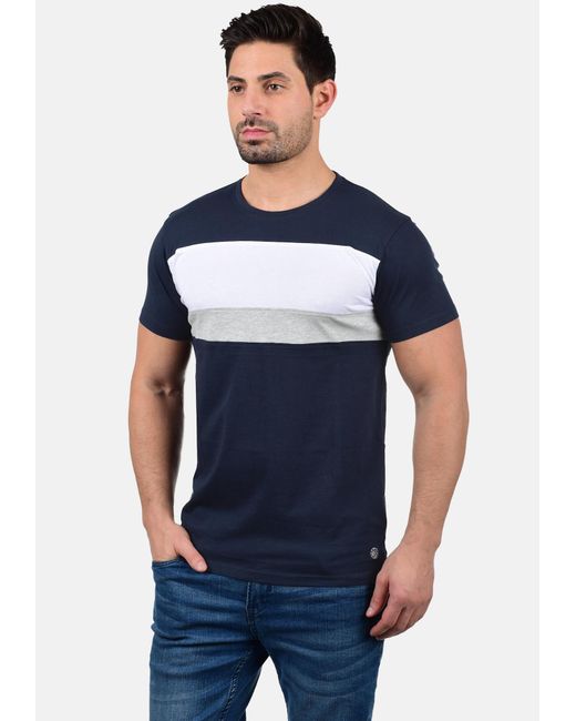 Solid Shirt 'sascha' in Blue für Herren