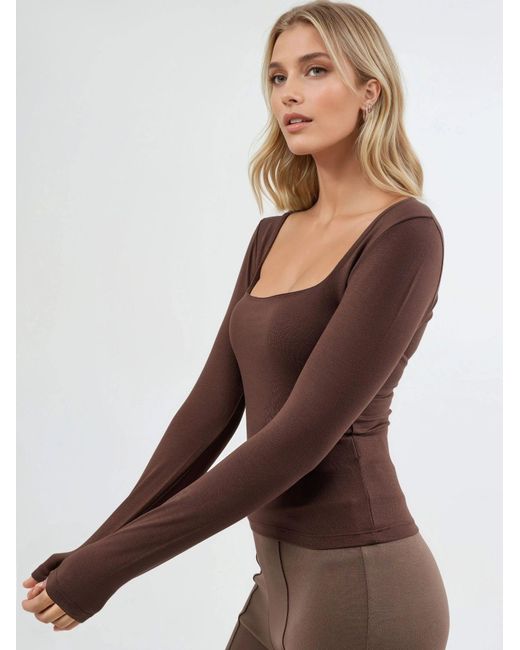 Busem Brown Bluse