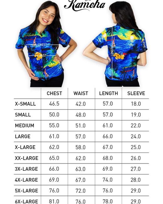 King Kameha Blue Bluse Surf