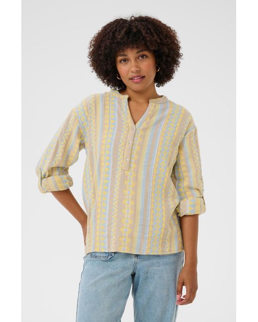 Cream Natural Bluse 'Sola'