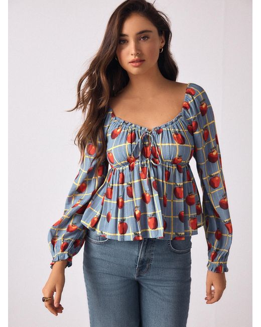 Next Blue Bluse
