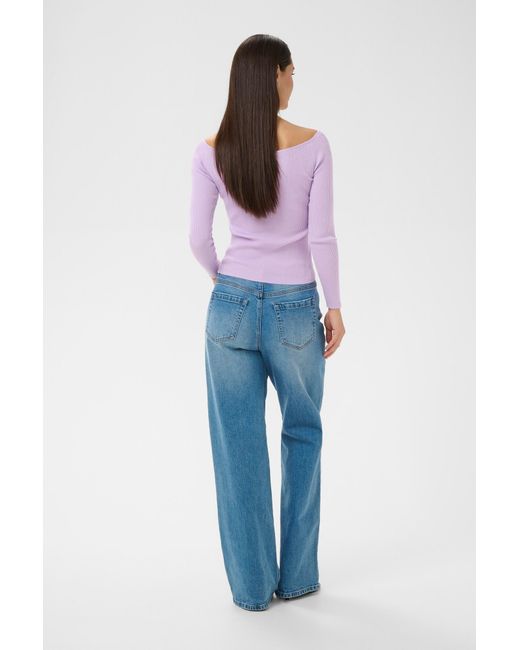 Kaffe Purple Pullover Kaliara