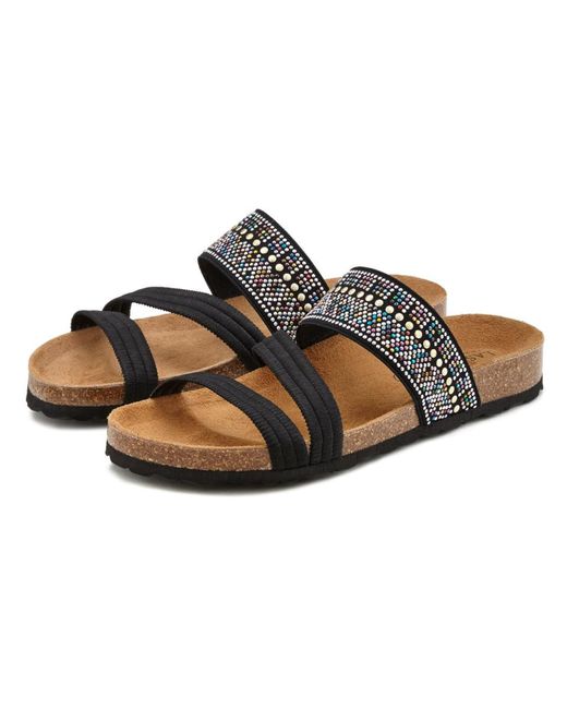 Lascana Black Pantolette