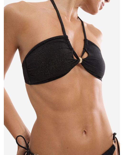 Triumph Black Bandeau Bügel-Bikinitop Label Summer Sunset