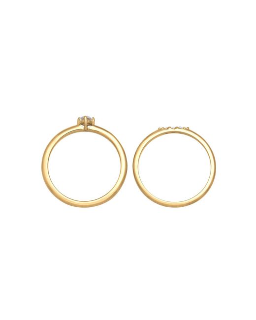 Elli Jewelry Metallic Ring Kristall Ring
