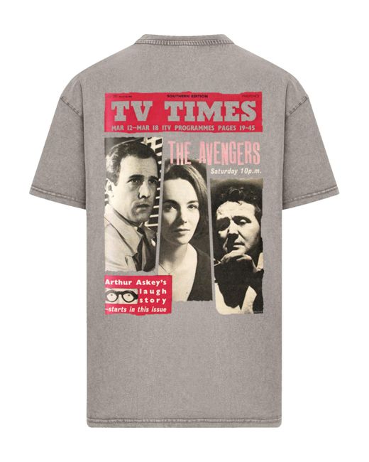 F4NT4STIC T-Shirt Tv Times The Avengers 1961 Cover in Gray für Herren
