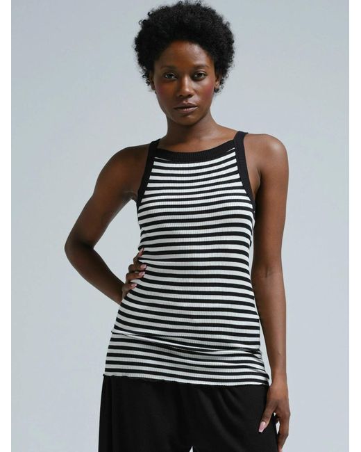 Seamless Basic Black Top Silky Daze